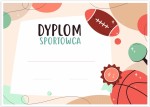 Dyplom konkursowy - Sportowy (A4)