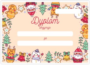Dyplom "Święta"  (A4)  
