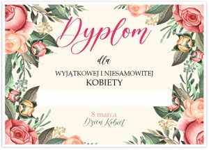 Dyplom "Dzień Kobiet"(A4)