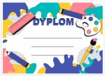 Dyplom konkursowy - Plastyczny (A4)