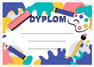 Dyplom konkursowy - Plastyczny (A4)