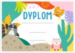 Dyplom uniwersalny "Zwierzaczki" (A4)