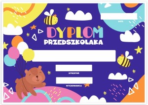 Dyplom Przedszkolaka  - wzór 6 (A4)