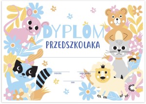 Dyplom Przedszkolaka  - wzór 3 (A4)
