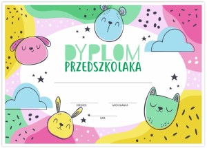 Dyplom Przedszkolaka  - wzór 4 (A4)