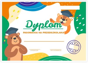 Dyplom Pasowania na Przedszkolaka - wzór 17 (A4)