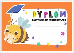 Dyplom Pasowania na Przedszkolaka - wzór 12 (A4)   