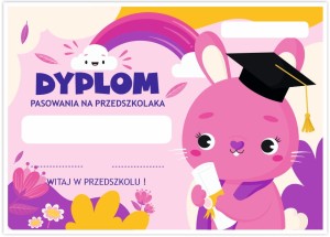 Dyplom Pasowania na Przedszkolaka - wzór 16 (A4)