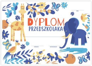 Dyplom Przedszkolaka - wzór 2 (A4)