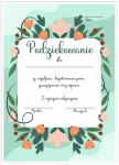 Dyplom Podziękowania - wzór 2 (A4)