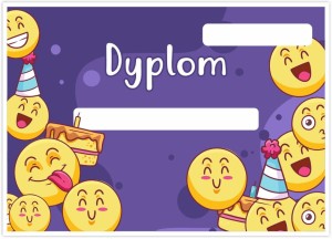 Dyplom urodzinowy "Buźki" (A4)    