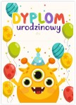 Dyplom urodzinowy "Potworek" (A4)    