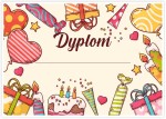 Dyplom urodzinowy "Cukierki" (A4)  