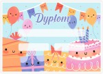 Dyplom urodzinowy "Tort" (A4)   