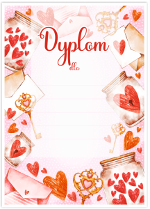 Dyplom "Walentynki II"  (A4) 