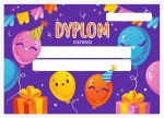 Dyplom urodzinowy "Balony" (A4)  