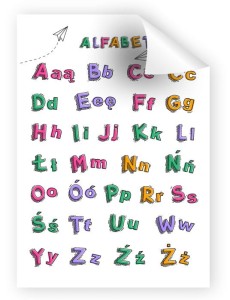 Plakat edukacyjny - alfabet Polski III (A3) 