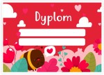 Dyplom "Walentynki -  Pszczółka" (A4)   