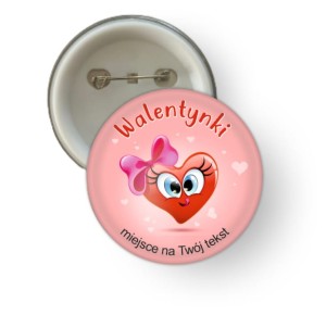 Przypinka - "Walentynkowe Serduszko"