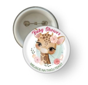 Przypinka - Baby Shower "Żyrafka"