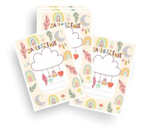 Zaproszenie "Boho I" ( 20 szt.)  