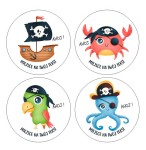 Naklejki urodzinowe "Ahoj" (24 naklejki)  