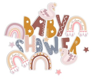 Dekoracja  "Boho I " - jednostronna (40 elementów)