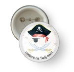 Przypinka - urodzinowa "Pirat" wzór 6