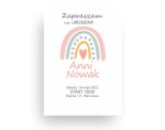 Zaproszenie "Boho Biel" - personalizowane ( 10 szt.)  