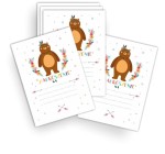 Zaproszenie "Indiańskie - 1"  ( 20 szt.)   