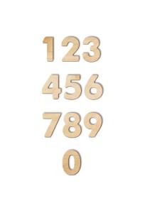 Drewniana układanka "Cyferki (10 cyferek) 