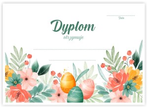 Dyplom "Wielkanoc IV"  (A4)  