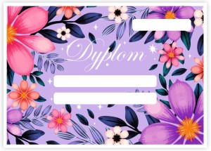 Dyplom "Wiosenny"  (A4)  