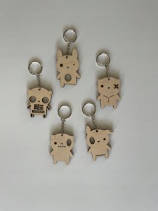 Breloczki "Zombie" 5 szt.