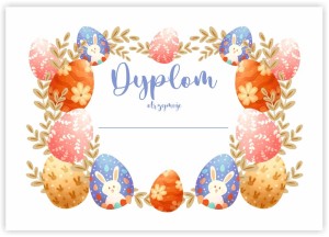Dyplom "Wielkanoc VIII"  (A4)  