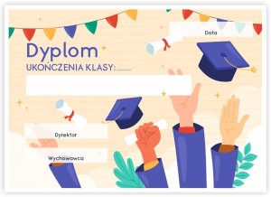 Dyplom "Ukończenia klasy"- wzór 2  
