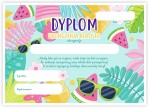 Dyplom  "Ukończenia klasy 3" Wakacje 