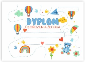 Dyplom ukończenia żłobka - "Absolwent" (wzór 9) 