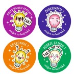 Naklejki szkolne, motywacyjne - "Żarówki" (120 naklejek) + personalizacja