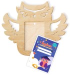 Ramka drewniana na dyplom A6 "Sowa" 