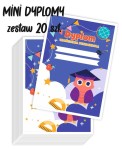 Zestaw 20 dyplomów mini "Ukończenia przedszkola "  (A6)  