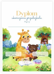 Dyplom "Ukończenia przedszkola XV"  (A4)  