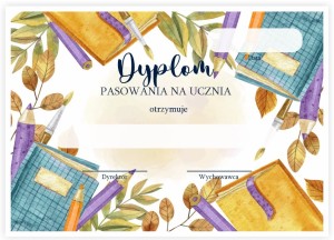 Dyplom "Pasowania na Ucznia" (wzór 21)