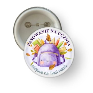 Przypinka "Pasowanie na Ucznia" - wzór 5