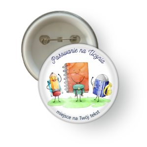 Przypinka "Pasowanie na Ucznia" - wzór 10