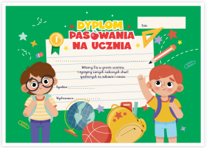 Dyplom "Pasowania na Ucznia" (wzór 25)   