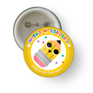 Przypinka "Pasowanie na Ucznia"  - wzór 11