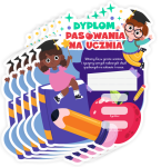 Dyplom " Pasowania na Ucznia II" 5 sztuk