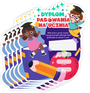 Dyplom " Pasowania na Ucznia II" 5 sztuk
