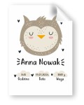 Plakat na narodziny - A3, personalizowany